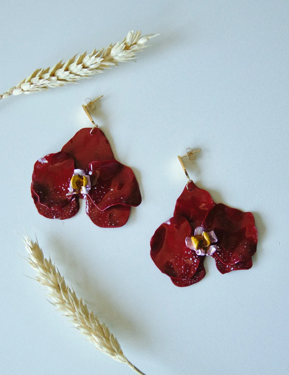 Orquídeas — vermelho